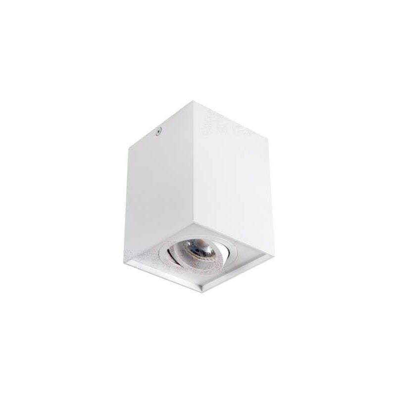 foto del prodotto lampada da proiezione quadrata per 1 lampadina gu10 bianco opaco