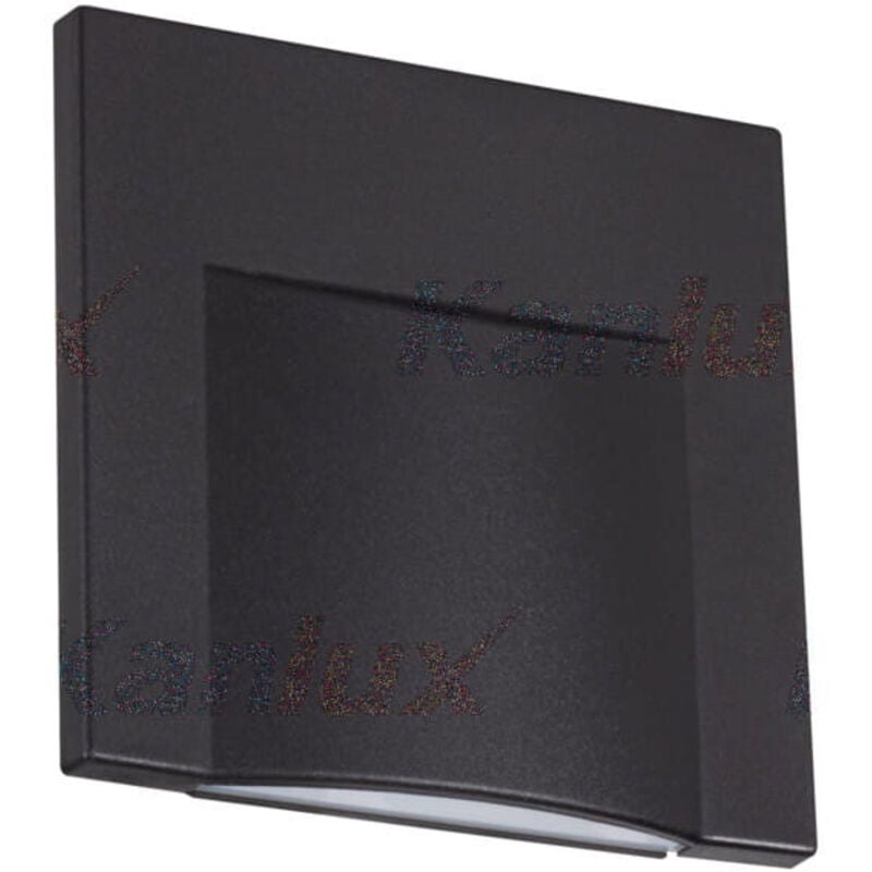 foto del prodotto lampada da scala a led erinus nera kanlux 33333