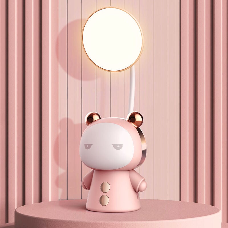 foto del prodotto lampada da scrivania a led con cartoni animati, luminosit regolabile, lampada da scrivania portatile per la cura degli occhi, per camera da letto