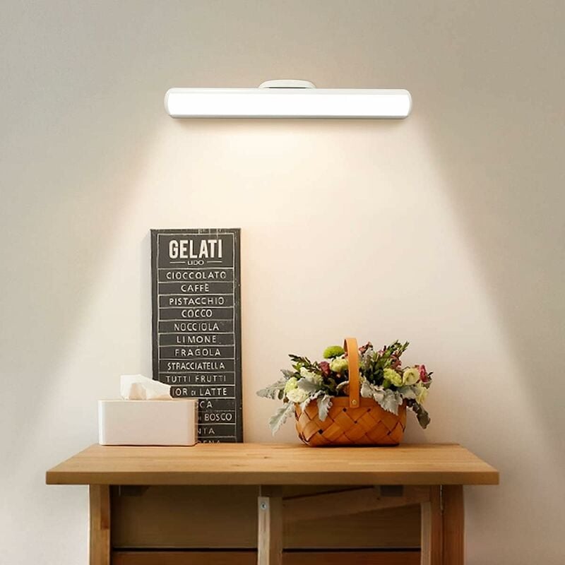 foto del prodotto lampada da scrivania a led da 4000 mah, lampada da scrivania magnetica wireless con telecomando, lampada da tavolo con controllo touch, luce