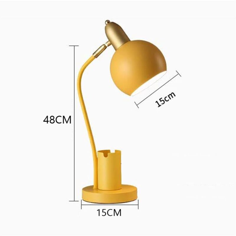 foto del prodotto lampada da scrivania a led dimmerabile in metallo per soggiorno, camera da letto, arredamento per la casa, illuminazione macaron, studio, dormitorio,
