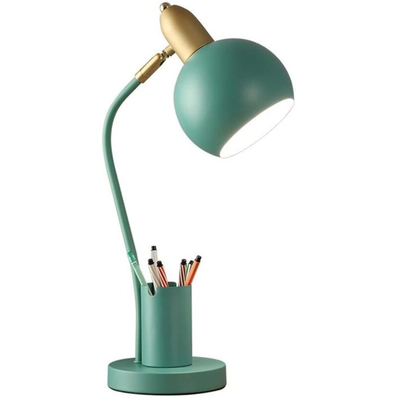 foto del prodotto lampada da scrivania a led dimmerabile in metallo per soggiorno, camera da letto, arredamento per la casa, illuminazione macaron, studio, dormitorio,