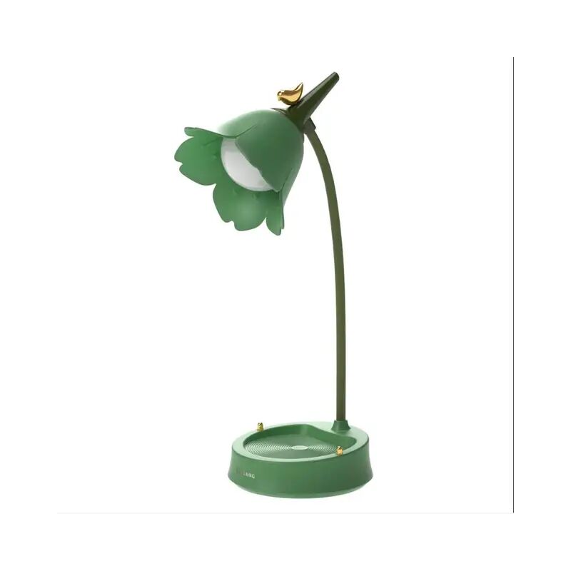 foto del prodotto lampada da scrivania a led illuminazione per camera da letto per studenti lampada da lettura tattile protezione per gli occhi lampada da scrivania multifunzionale lampada da scrivania (verde)