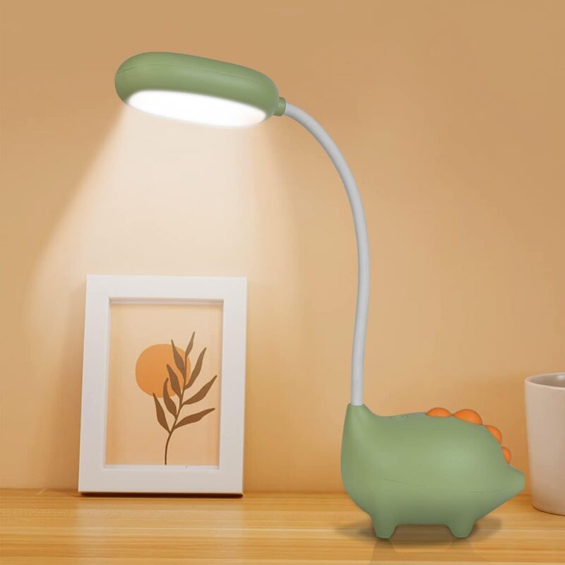 foto del prodotto lampada da scrivania a led, lampada da scrivania per bambini, dimmerabile, lampada da comodino per la cura degli occhi con sensore tattile, 3 livelli