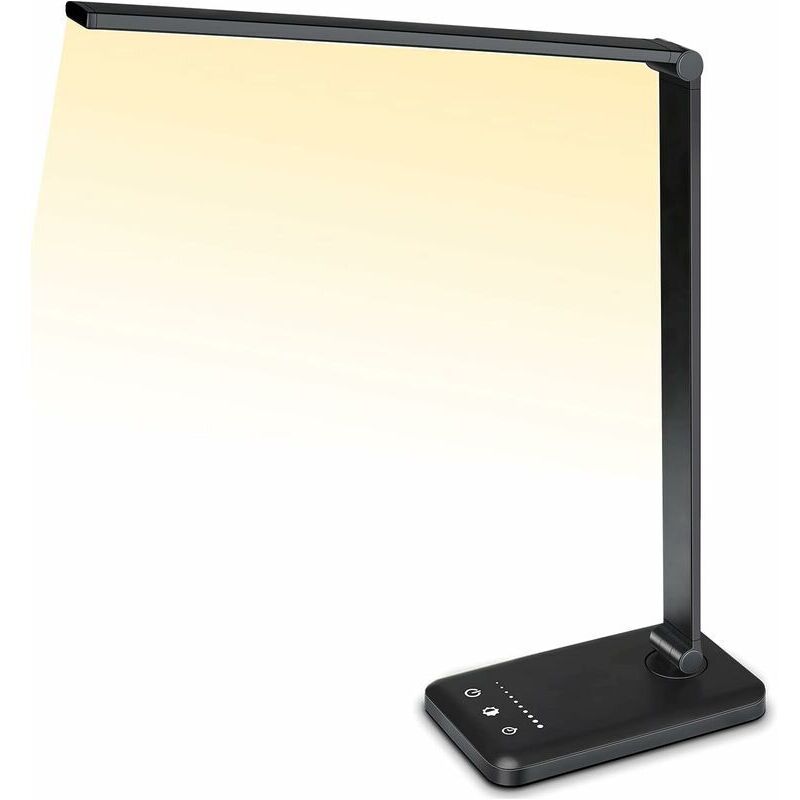 foto del prodotto lampada da scrivania a led, lampada da scrivania regolabile, 5 modalit di illuminazione, 10 livelli di luminosit , controllo touch, lampada da