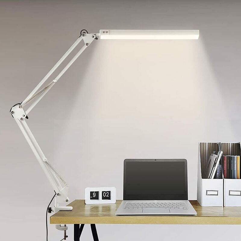 foto del prodotto lampada da scrivania a led lampada da tavolo da architetto pieghevole con morsetto 10 livelli di luminosit x 3 modalit colore lampada da tavolo