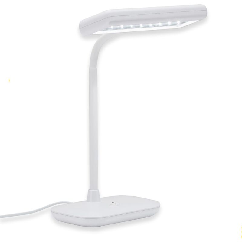 foto del prodotto lampada da scrivania a led luce diurna orientabile e inclinabile 8,5w 6500k bianca briloner