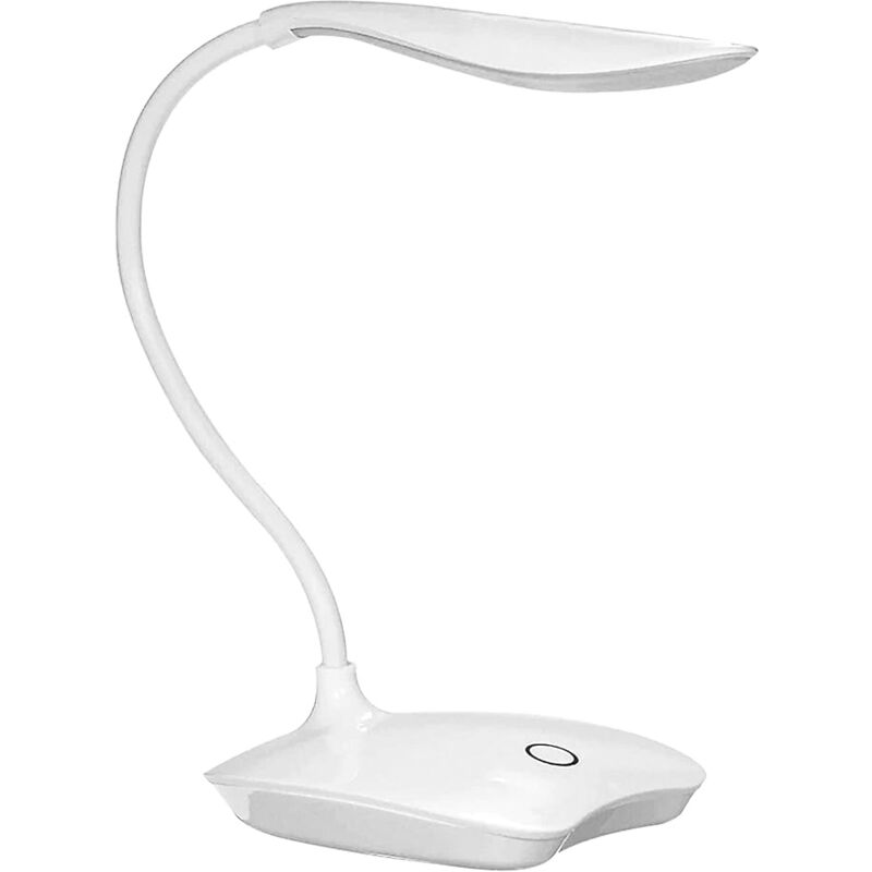 foto del prodotto lampada da scrivania a led touch dimmerabile 3 livelli di luminosit , lampada da scrivania flessibile a collo di cigno, lampada a luce diurna,