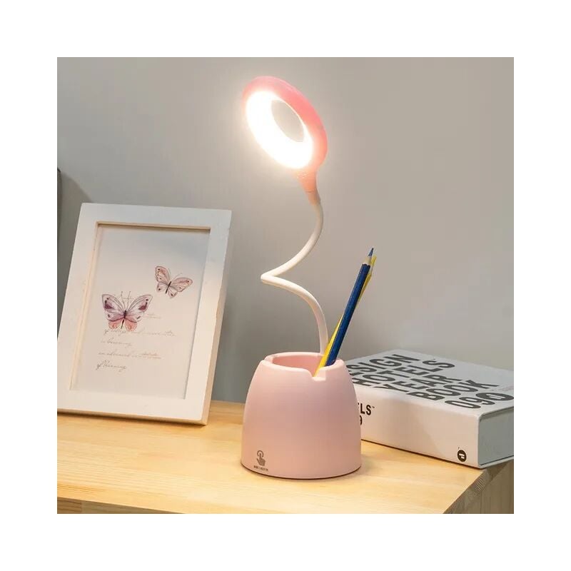 foto del prodotto lampada da scrivania a led usb touch night light lampada da scrivania con oscuramento continuo protezione degli occhi apprendimento supporto