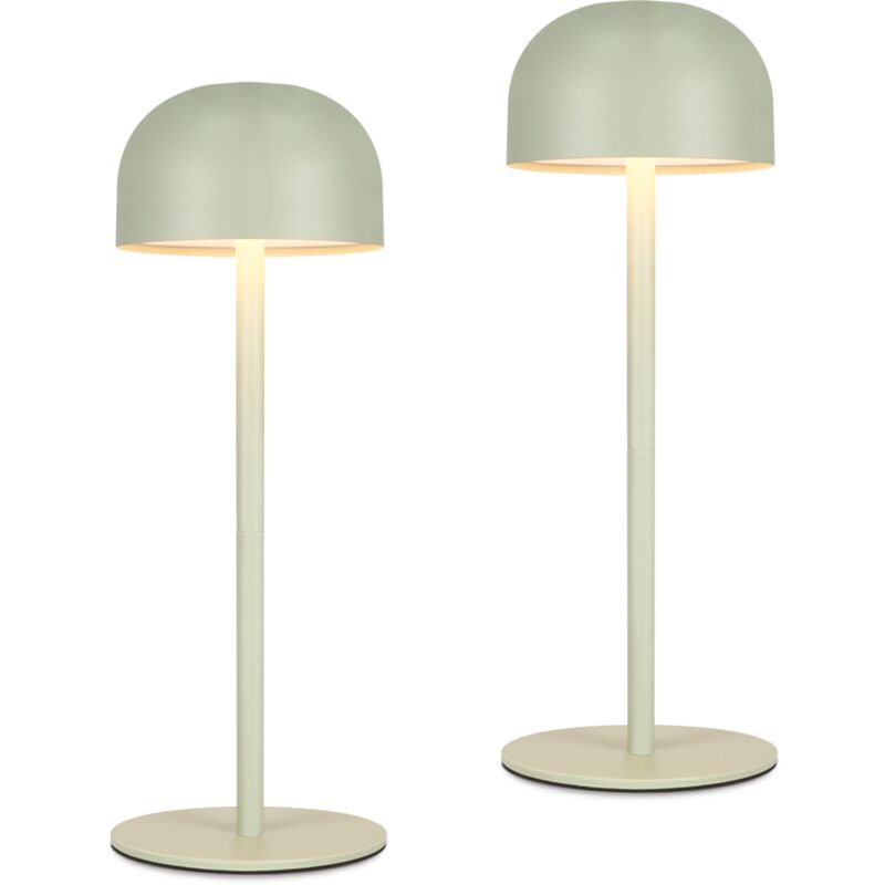 foto del prodotto lampada da scrivania a led wireless set da 2 altezza regolabile 3 temperature 3000k 4500k 6000k dimmer touch ricarica rapida usb c