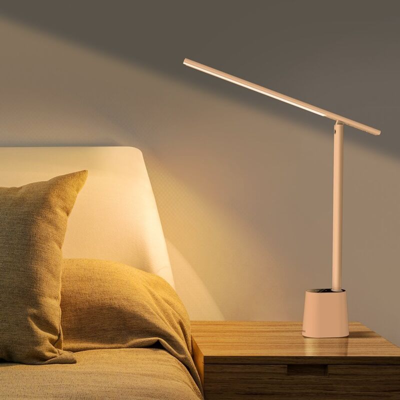 foto del prodotto lampada da scrivania a led wireless smart eye da 2200 mah bianca