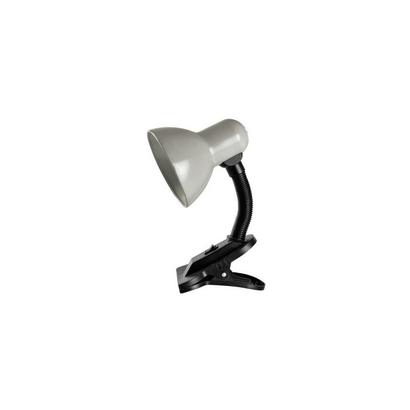 foto del prodotto lampada da scrivania con morsetto saidu e27 grigio