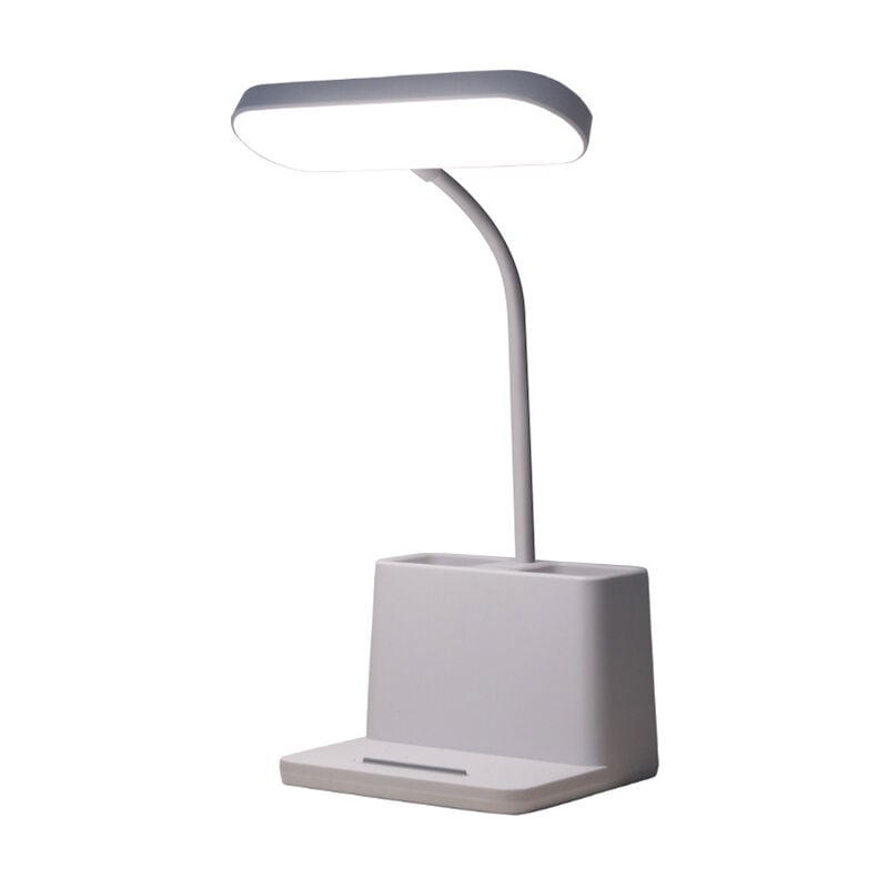 foto del prodotto lampada da scrivania con portapenne, usb studente, lettura protezione degli occhi led