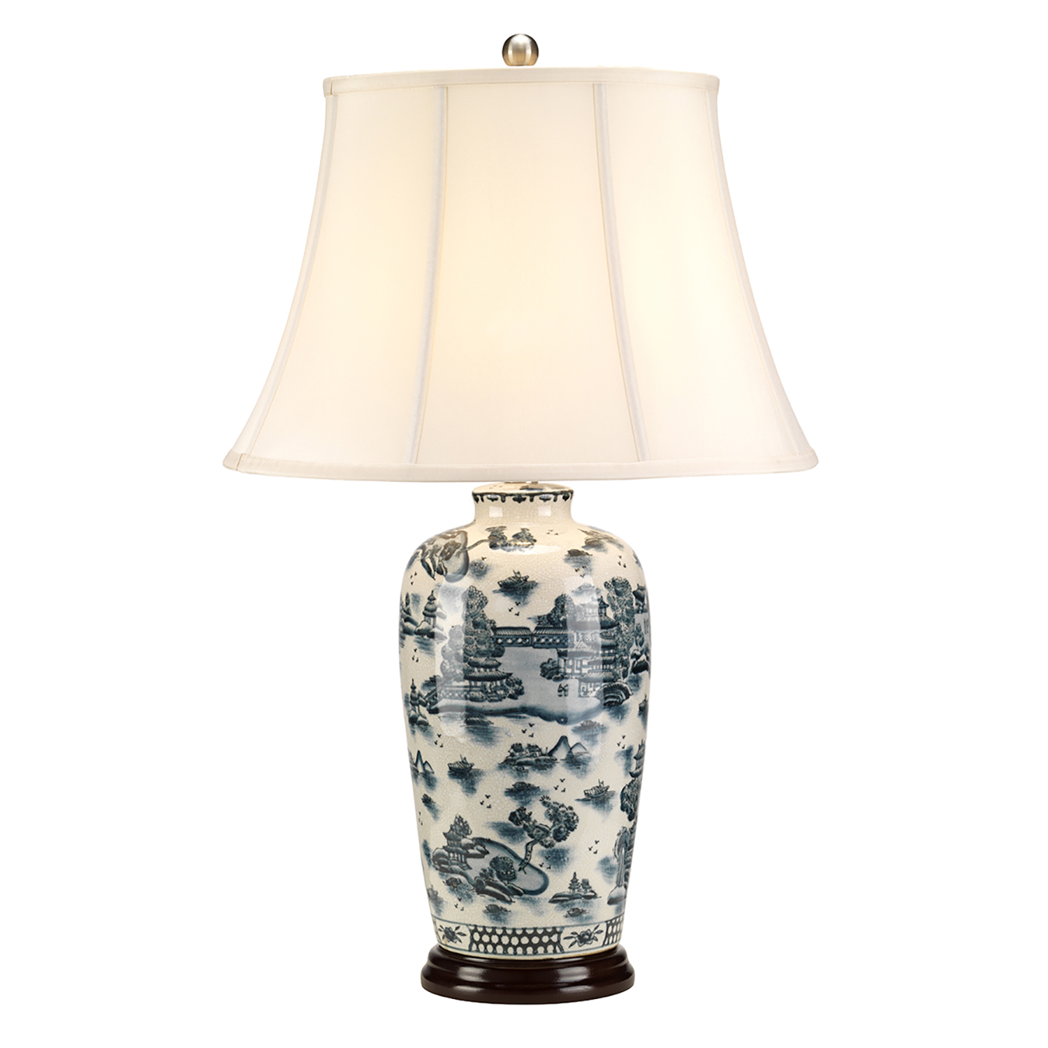 foto del prodotto lampada da scrivania contemporanea blue traditional porcellana blu 1 luce e27