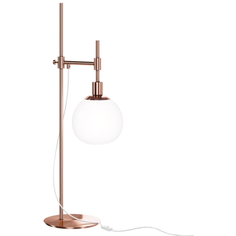 foto del prodotto lampada da scrivania contemporanea erich struttura in metallo oro rosa 1 luce