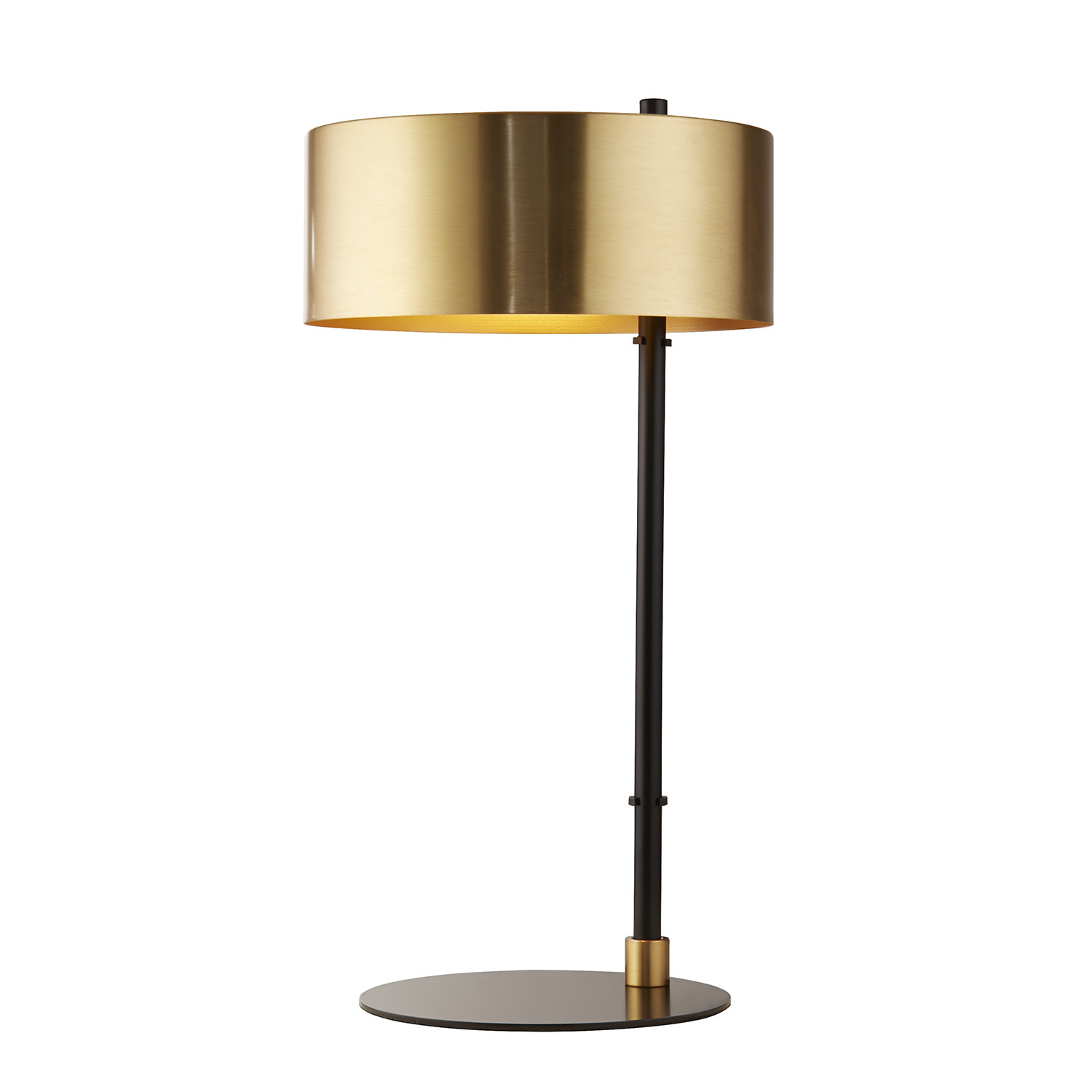 foto del prodotto lampada da scrivania contemporanea knox acciaio nero oro 1 luce e14