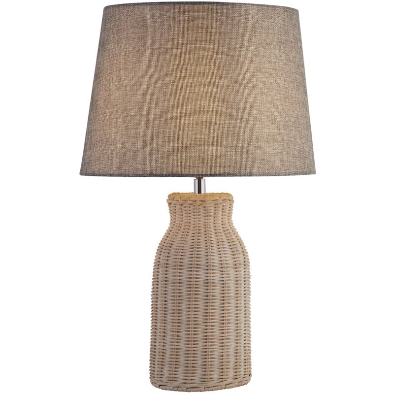 foto del prodotto lampada da scrivania contemporanea lido acciaio bianco legno grigio 1 luce e14