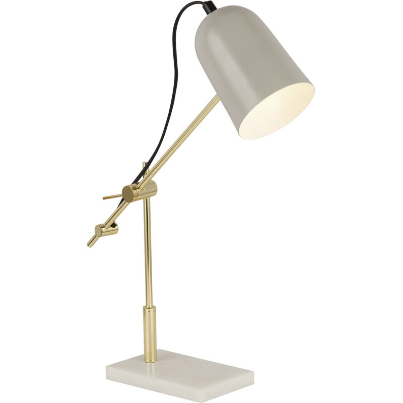 foto del prodotto lampada da scrivania contemporanea odissea acciaio grigio oro 1 luce e14