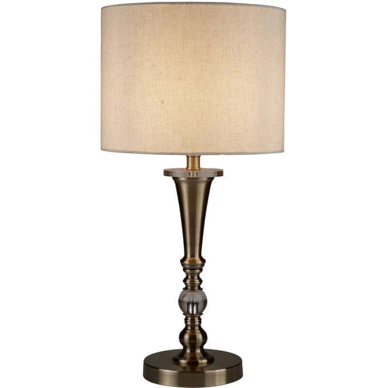 foto del prodotto lampada da scrivania contemporanea oscar acciaio ottone policarbonato 1 luce e27