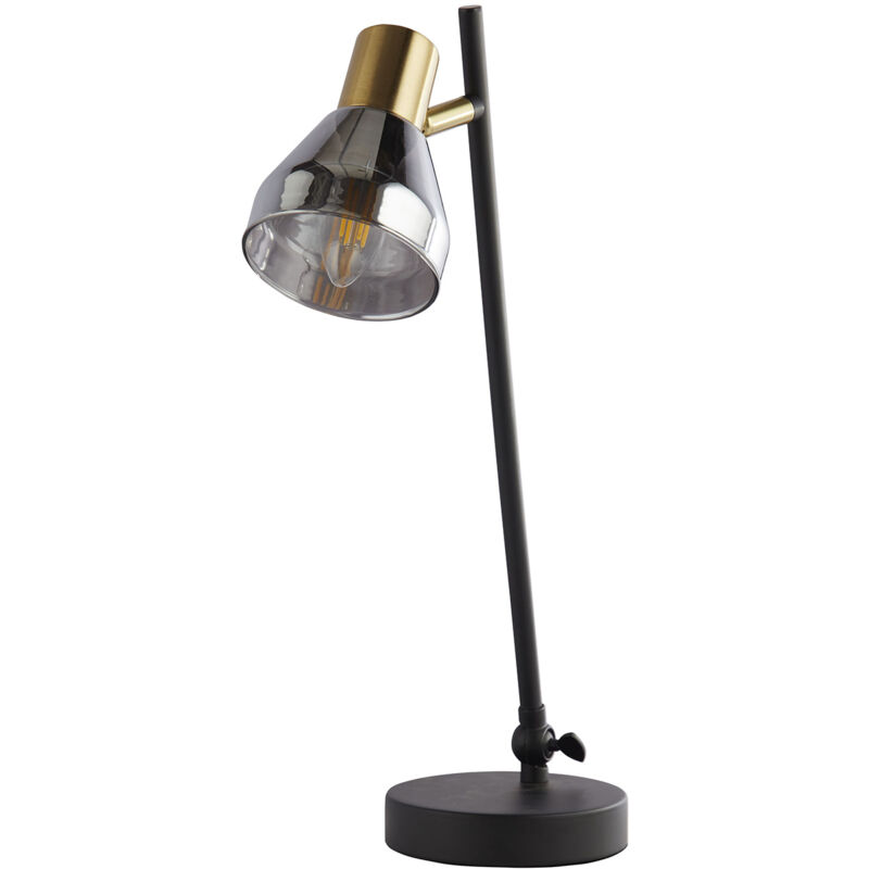 foto del prodotto lampada da scrivania contemporanea westminster acciaio nero fum 1 luce e14