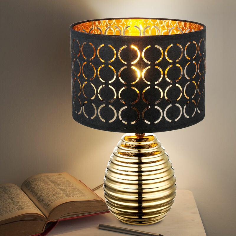 foto del prodotto lampada da scrivania di design per la camera da letto, luce notturna, lampada da lettura in un set che include lampadine a led