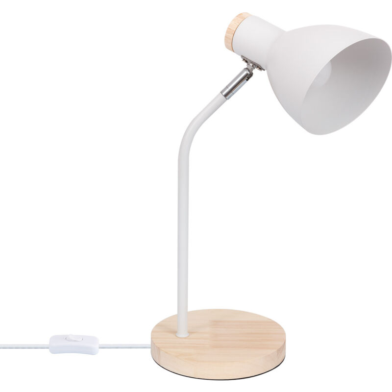 foto del prodotto lampada da scrivania in metallo luxo bianco