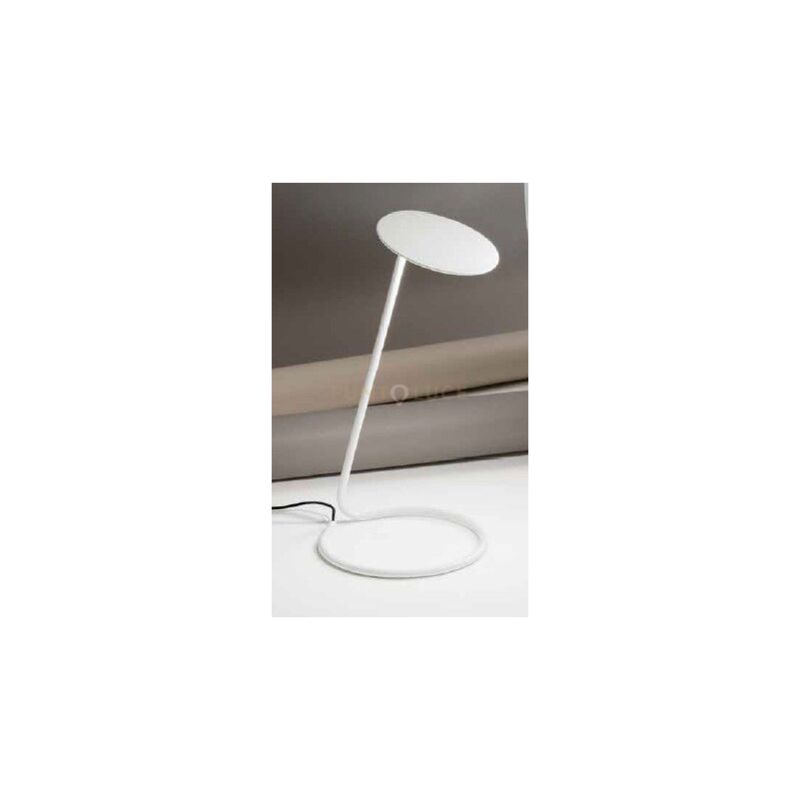 foto del prodotto lampada da scrivania industrial minimal miniarc metallo bianco led 5w 3000k