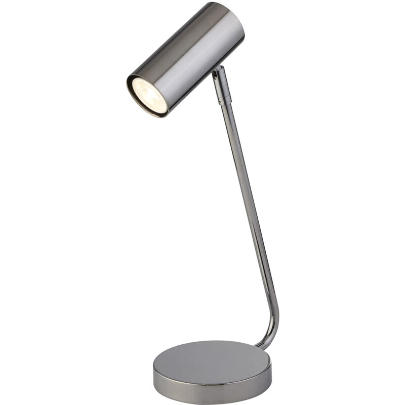 foto del prodotto lampada da scrivania industrial nordico elegante acciaio cromo 1 luce gu10