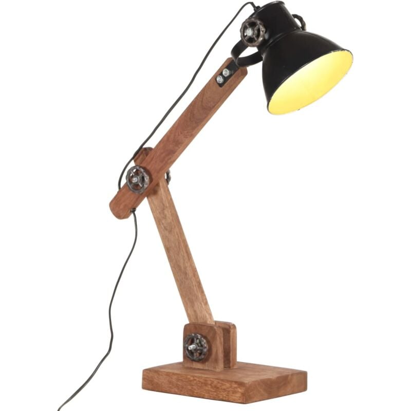 foto del prodotto lampada da scrivania industriale nera rotonda 58x18x90 cm e27 vidaxl