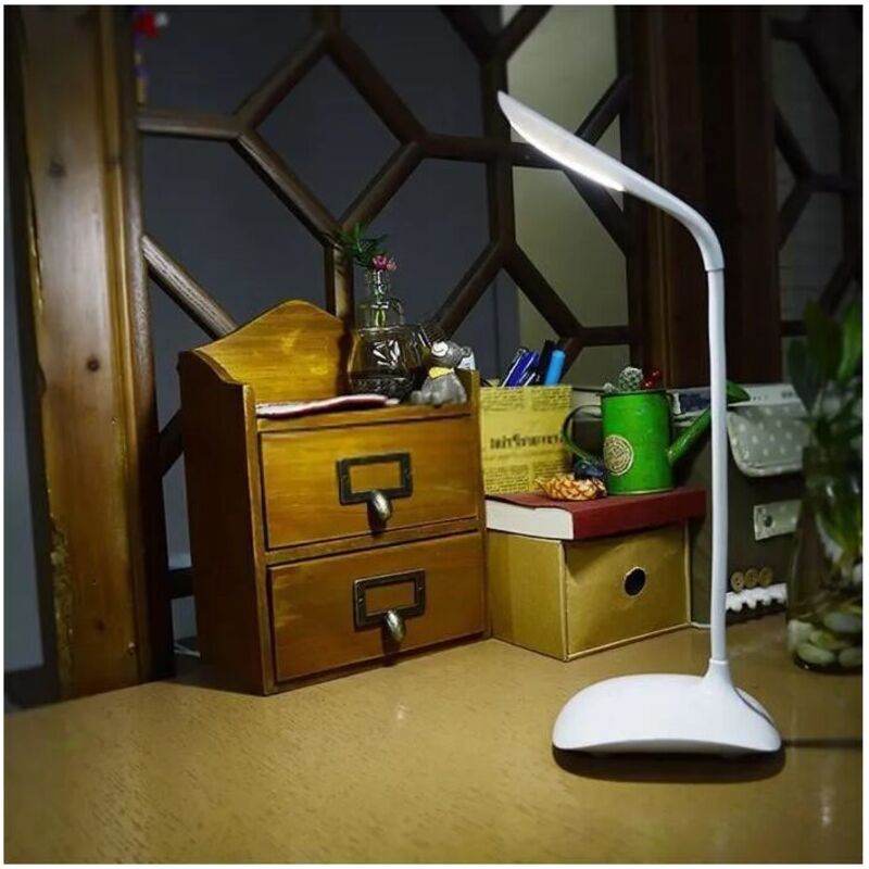 foto del prodotto lampada da scrivania lampada da scrivania a led 3 livelli di luminosit 18 led bianco