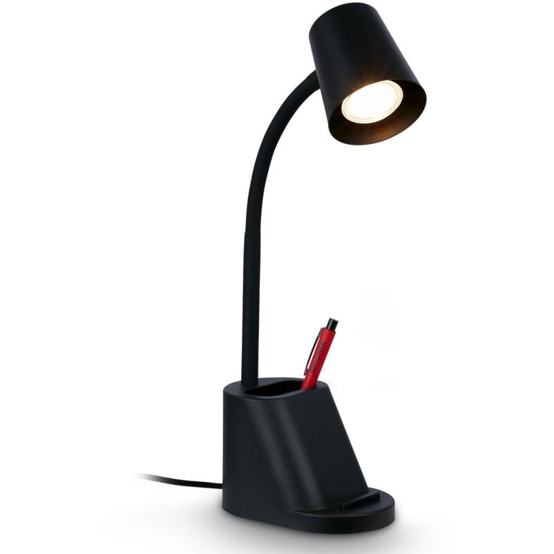foto del prodotto lampada da scrivania lampada da tavolo per ufficio orientabile portapenne gu10