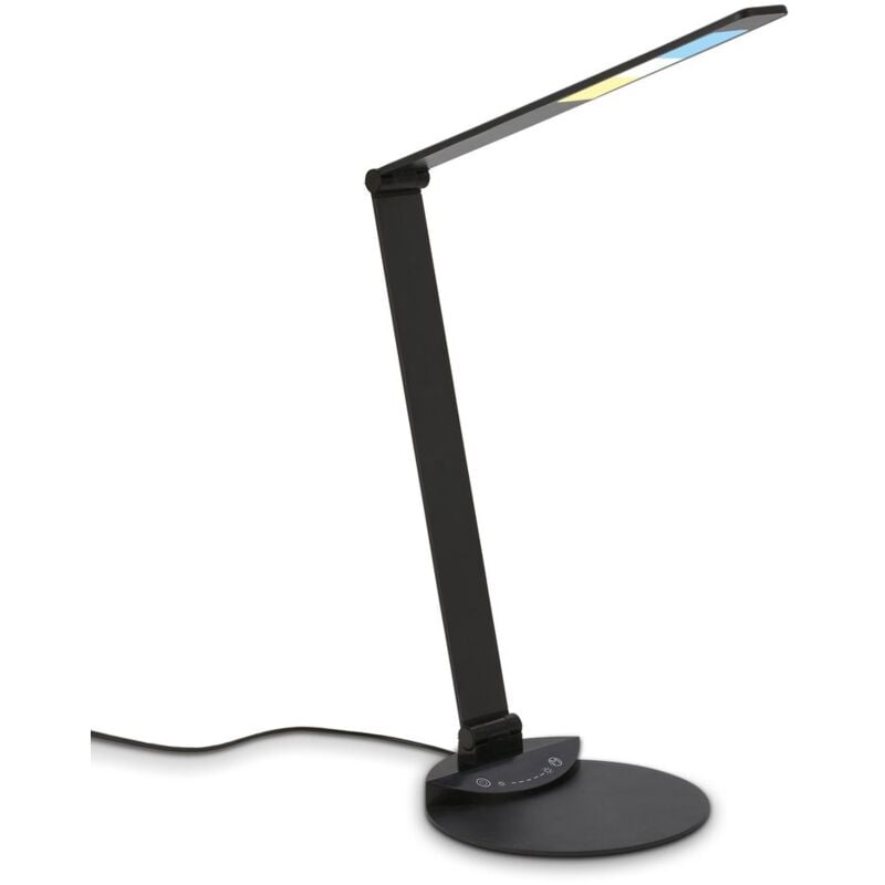 foto del prodotto lampada da scrivania led lampada da ufficio orientabile touch cct dimmerabile argento 6w briloner