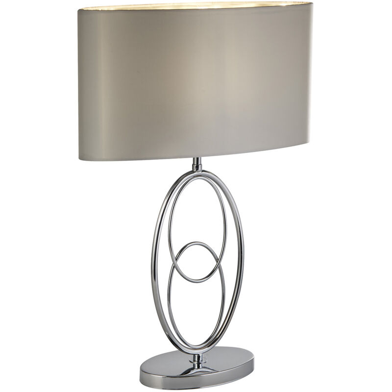 foto del prodotto lampada da scrivania loopy floor acciaio cromo policarbonato argento 1 luce e27