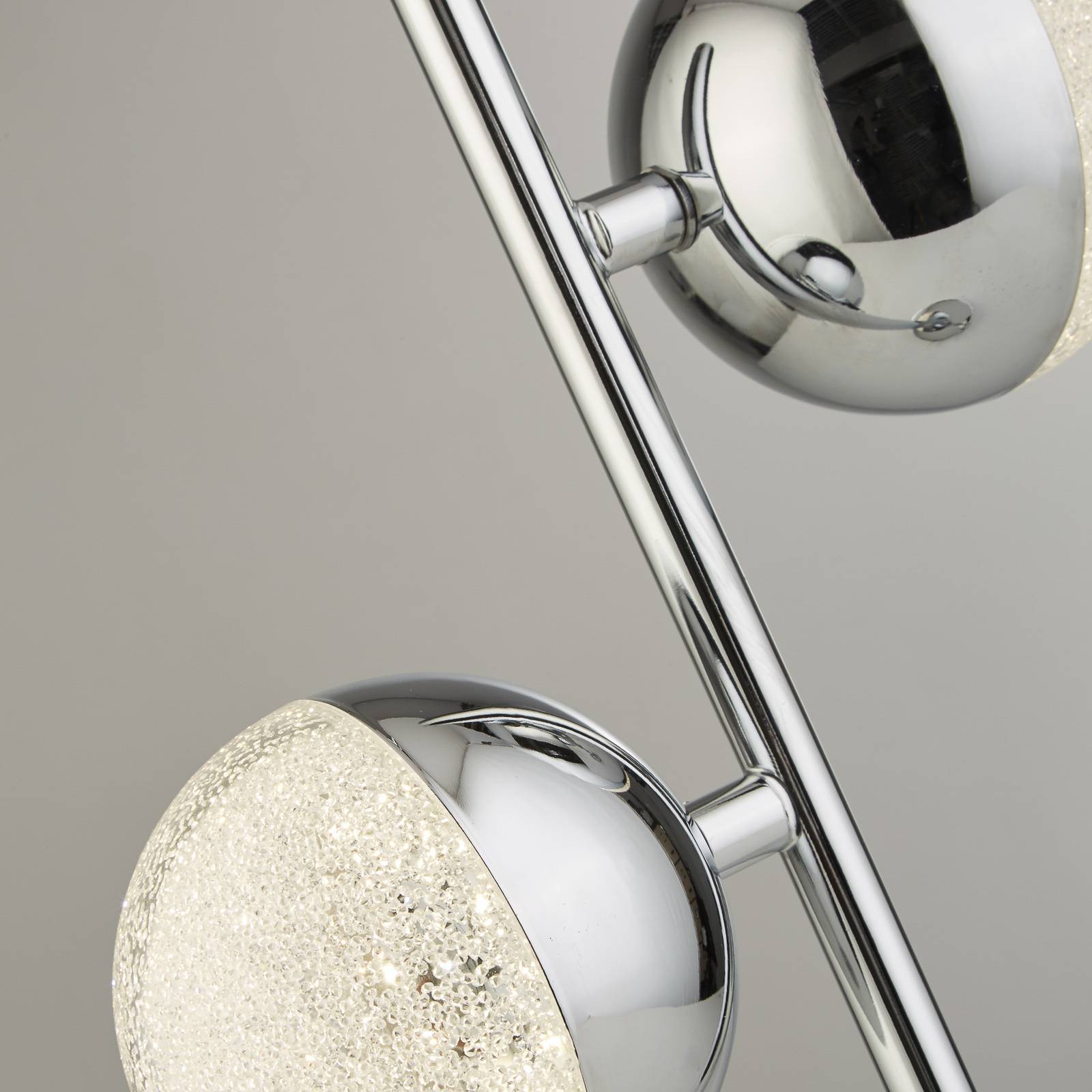 foto del prodotto lampada da scrivania marmi acciaio cromo vetro trasparente led 6w 4000k
