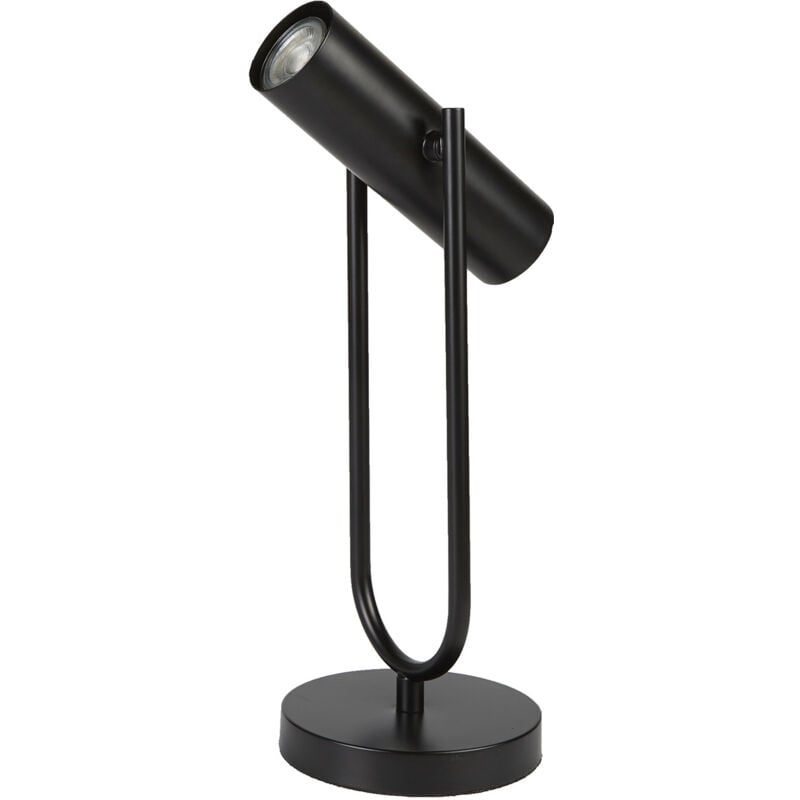 foto del prodotto lampada da scrivania moderna telescopio acciaio nero 1 luce gu10