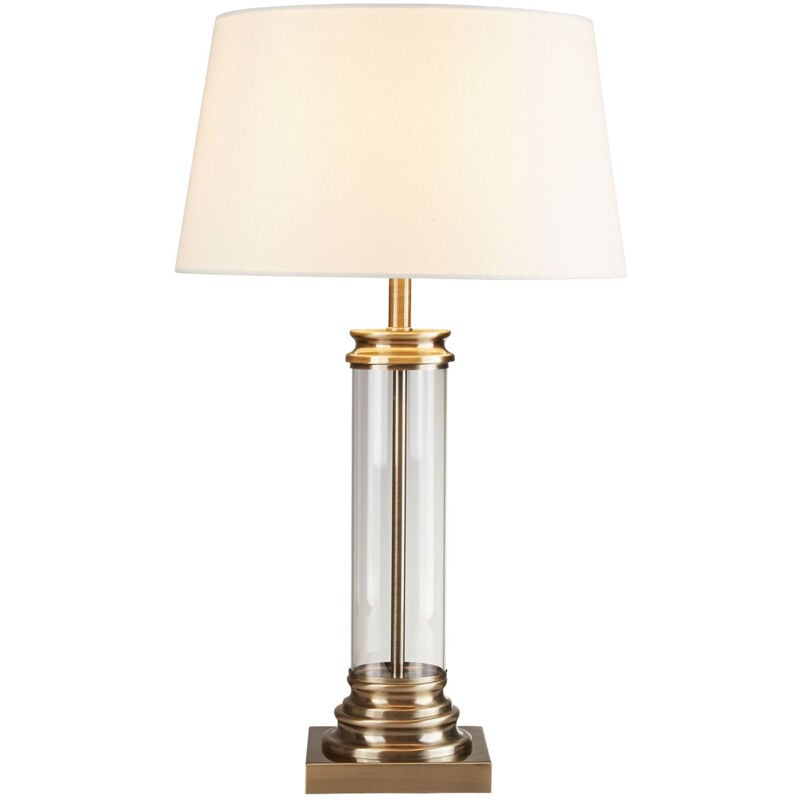 foto del prodotto lampada da scrivania pedestal acciaio adjustable vetro trasparente 1 luce e27