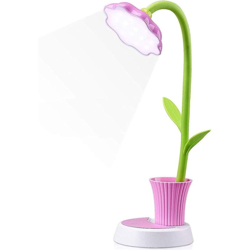 foto del prodotto lampada da scrivania per bambini, lampada da scrivania a led, lampada da comodino dimmerabile con sensore touch, lampada da lettura che protegge gli
