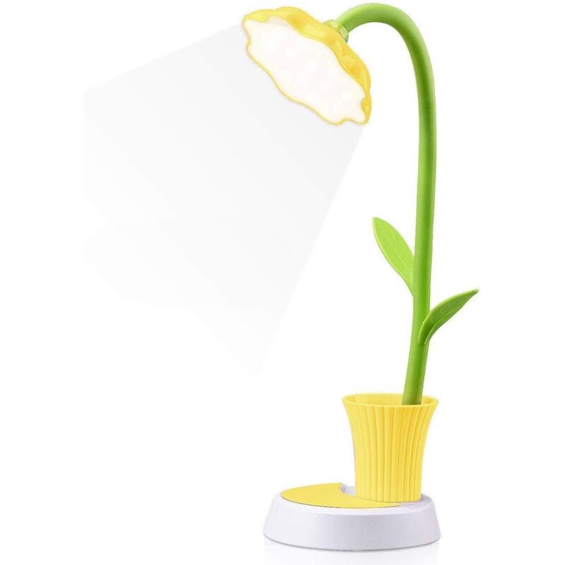 foto del prodotto lampada da scrivania per bambini, lampada da scrivania a led, lampada da comodino dimmerabile con sensore touch, lampada da lettura che protegge gli