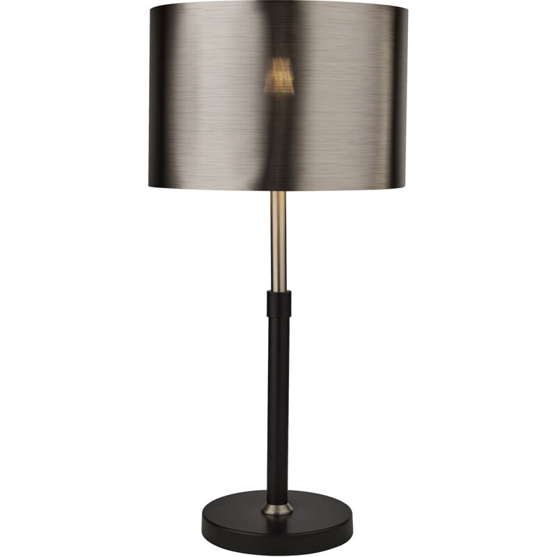 foto del prodotto lampada da scrivania rachele acciaio nero policarbonato cromo 1 luce e27