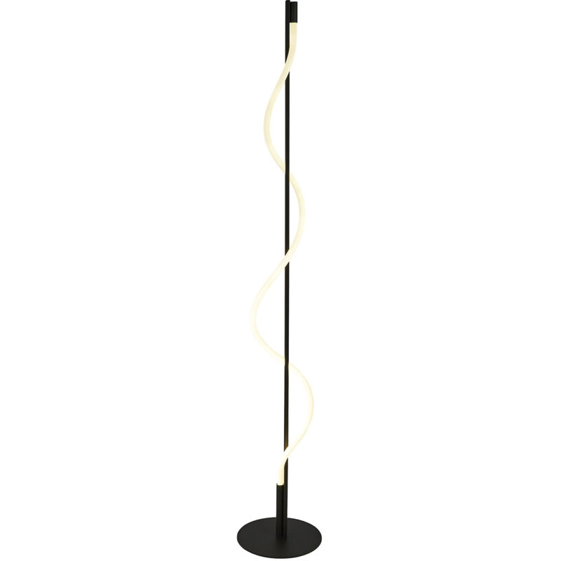 foto del prodotto lampada da scrivania serpente acciaio bianco policarbonato nero led 8w 2700k