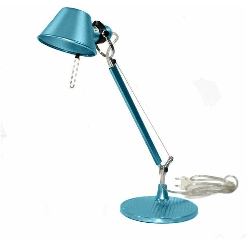 foto del prodotto lampada da scrivania snodata blu