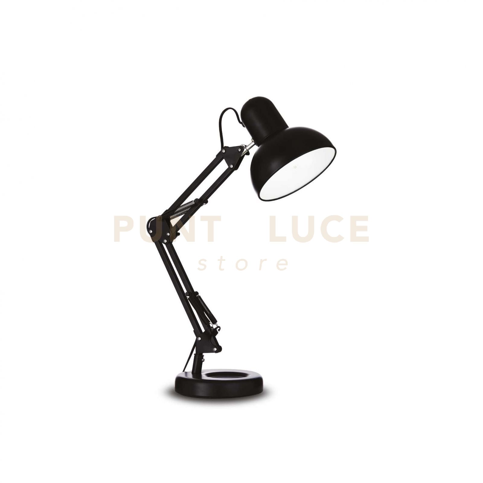 foto del prodotto lampada da scrivania ufficio moderna kelly metallo nero 1 luce e27