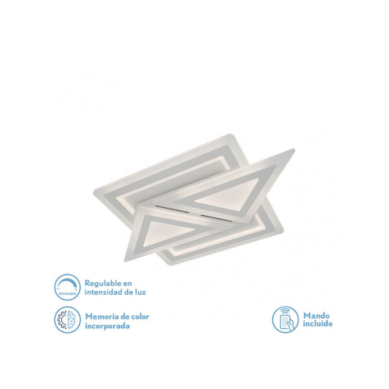 foto del prodotto lampada da soffitto 130w 3000k, 4000k, 6500k white atria 5x60x40cm 17550lm dimmable, memory and remote c brand fabrilamp
