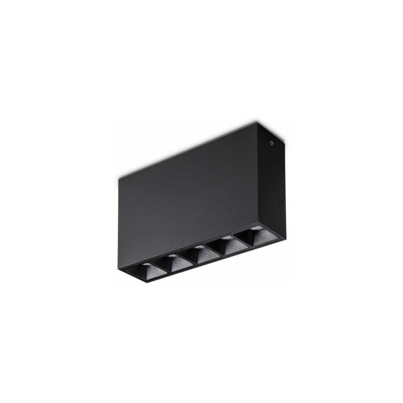 foto del prodotto lampada da soffitto 5 luci lika 12,5w 4000k surface bk