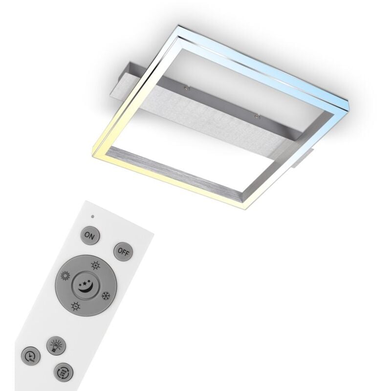 foto del prodotto lampada da soffitto a led, alluminio cromo, led 26w