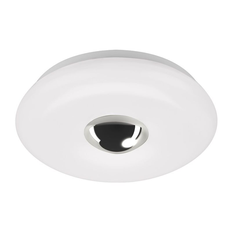 foto del prodotto lampada da soffitto a led, bianco cromato, led 12w