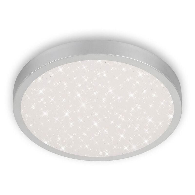foto del prodotto lampada da soffitto a led cielo stellato 24w argento metallo-plastica 38 cm briloner