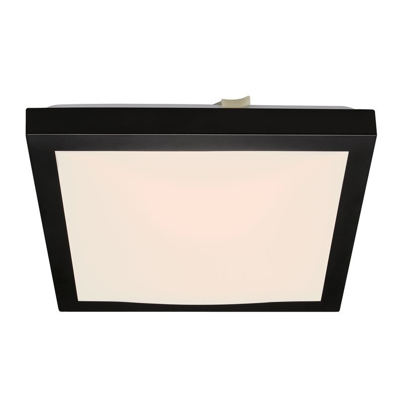 foto del prodotto lampada da soffitto a led con retroilluminazione 12w bianco nero plastica briloner