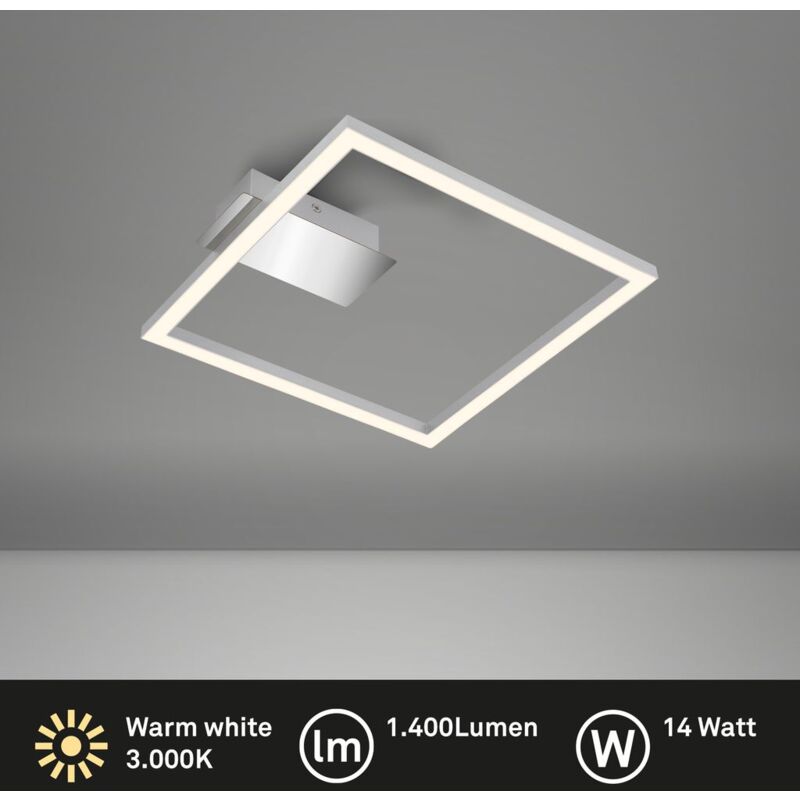 foto del prodotto lampada da soffitto a led, cromo opaco cromo, led 14w