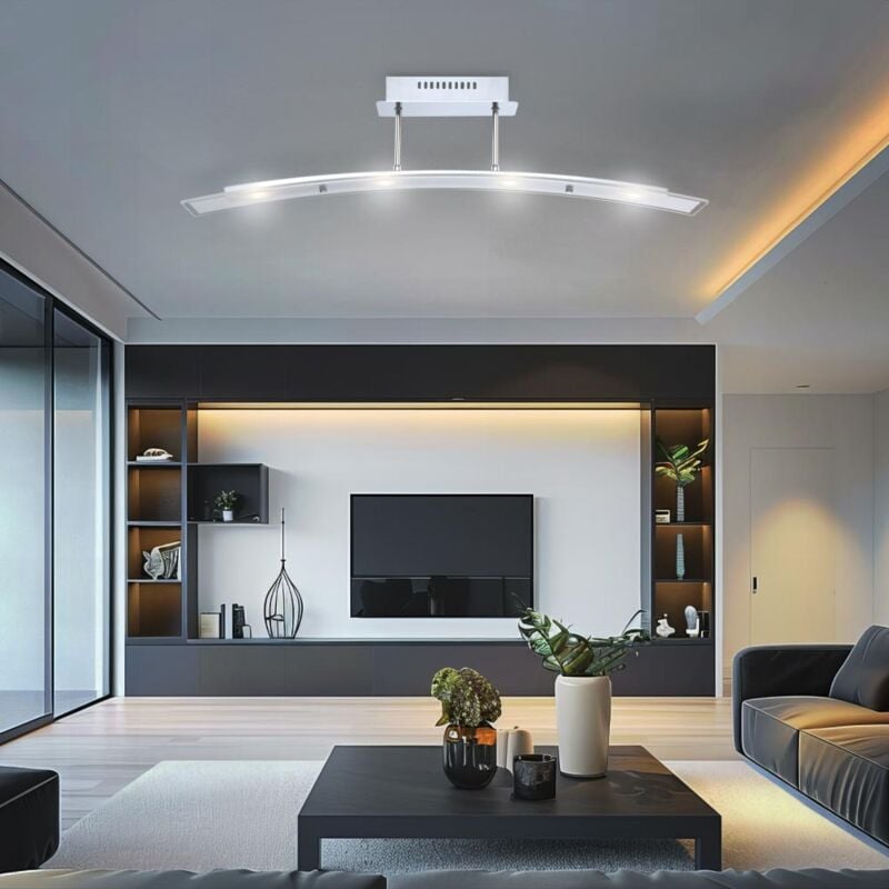 foto del prodotto lampada da soffitto a led da 20 watt lampada di illuminazione cromata luce ufficio soggiorno